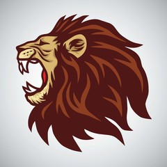 Lion Head Mascot