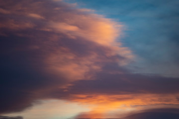 Naklejka na ściany i meble sunset clouds background 