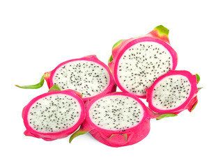 Dragon fruit isolated on white background