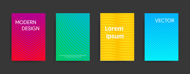 Modern cover design on dark background. Vector illustration suitable for flyers, brochures, banners.