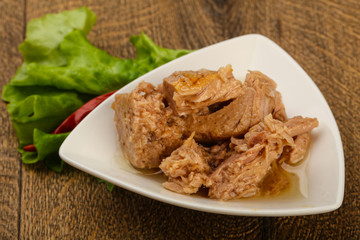 Canned tuna fish