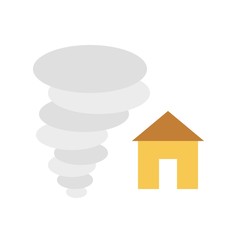 Property insurance vector, insurance related flat style icon