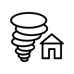 Property insurance vector, insurance related line style editable stroke icon