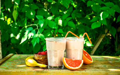 Fruit fresh smoothie.