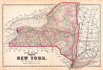 1873, Beers Map of New York State