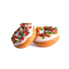 donut or donut with concept on a background.