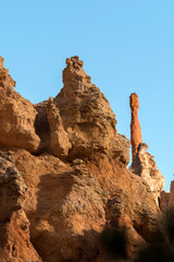 landscape on the bryce canyon in the united states of america