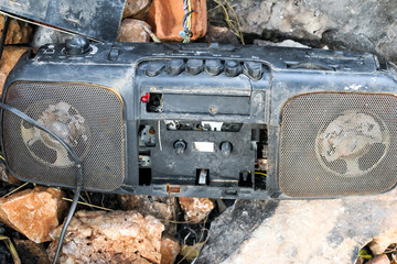 Old broken radio