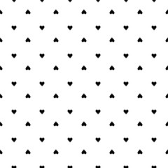 Obraz premium Cute hearts seamless vector pattern. Valentine's Day.Design template for wallpaper,fabric,wrapping,textile