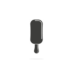 Monochrome vector illustration of a ice cream, isolated on a white background.