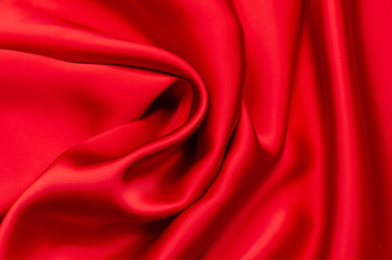 Red viscose (rayon) fabric