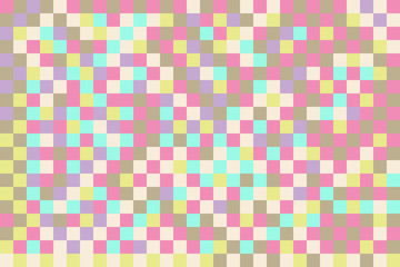 Colorful pattern with different shapes objects. Texture background for textile, print, paper, fabric background, wallpaper