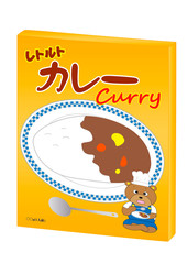 レトルトカレーの箱