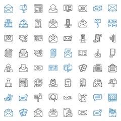 Fototapeta premium email icons set
