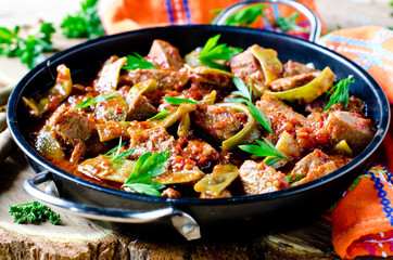 Beef Stew with Green Beans and Tomatoes