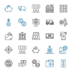 coin icons set