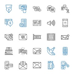 message icons set
