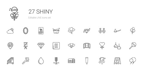 shiny icons set