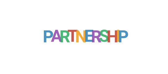 Partnership word concept
