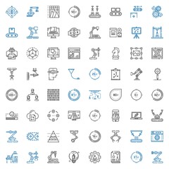 process icons set