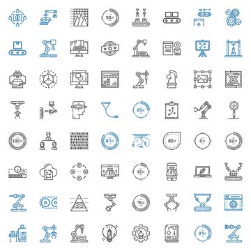 process icons set