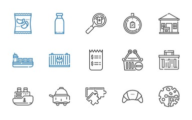 Fototapeta premium order icons set