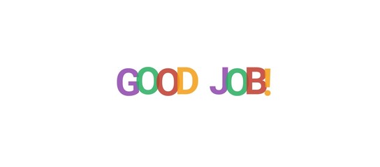 Good job! word concept