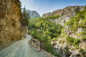 The mountain road to the Goynuk canyon