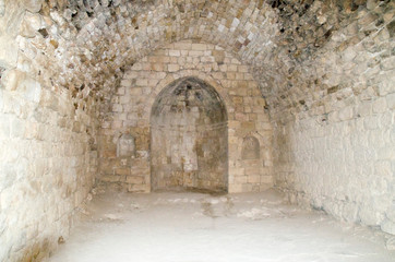 Fototapeta na wymiar Ruins of Montreal (Crusader castle) now called Shoubak , Jordan