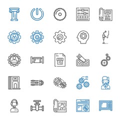 technical icons set