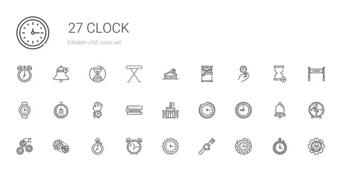 clock icons set