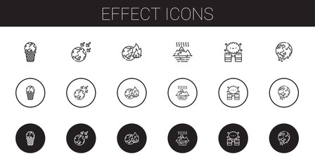 effect icons set