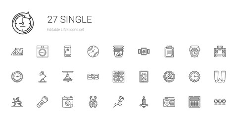 single icons set