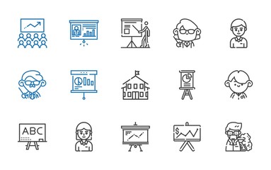 classroom icons set