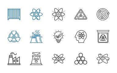 nuclear icons set