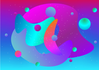 Obraz na płótnie Canvas Geometric colourful background.Trendy gradient shape.