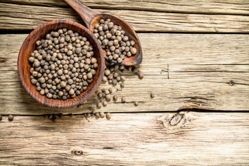 Black pepper in the bowl.