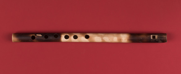 wooden shepherd musical pipe © serikbaib
