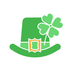 Saint Patrick's Day glyph color icon