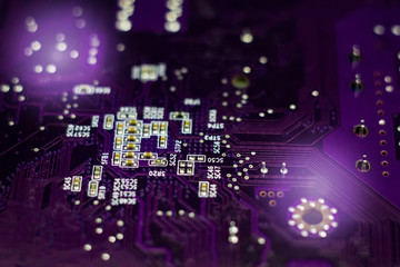 computer chips close-up