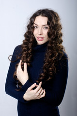 beautiful girl in the Studio