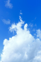 上昇する渦巻雲