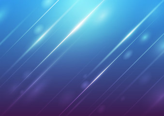 Abstract blue background with lighting