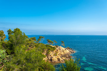 Landscape on Pointe du Layet in Le Lavandou
