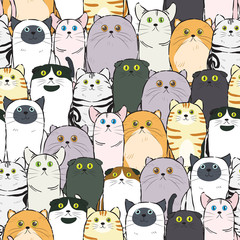 cat pattern seamless