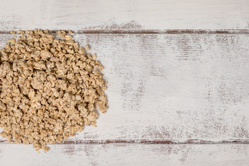a bunch of muesli on the table
