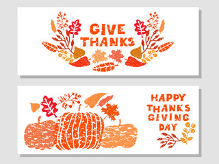 Thanksgiving day  set cards7