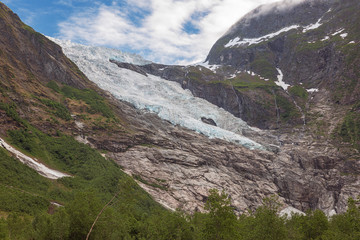 Looking up at the Boyabreen, a side branch of the Jostedalsbreen