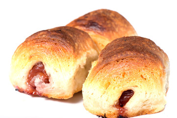 Shortbread biscuits  isolated on white background cutout