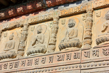 figure of Buddha and scripture in the Five Pagoda Temple, China